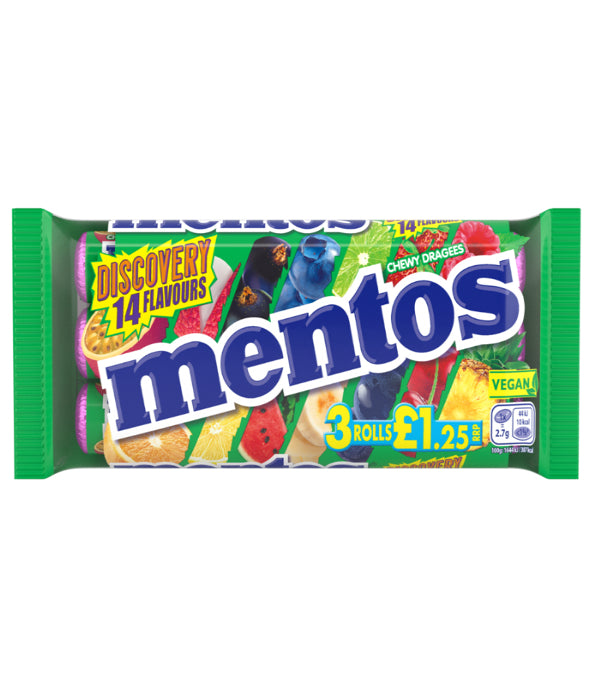 Mentos 3 pack