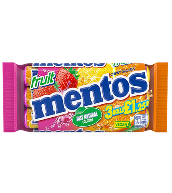 Mentos 3 pack